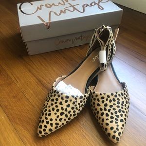 Crown Vintage Animal Print Flats *Never Worn